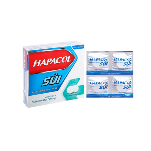 Hapacol Sủi (Paracetamol 500mg) DHG (T/135H/16v)(TT) (HỘP)