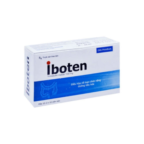 Iboten (trimebutin 100mg) Dhg (T/216H/100v)(TT) (HỘP)