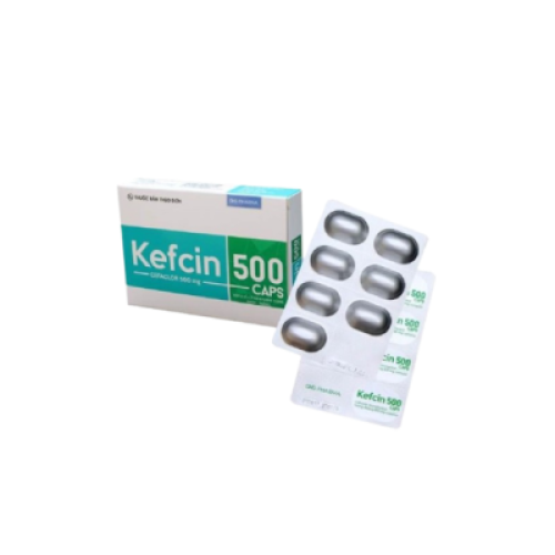 Kefcin 500 Caps (xanh-trắng) (T/192H/14v) DHG (HỘP)