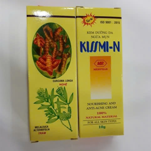 Kem dưỡng da ngừa mụn kissmi-n mebiphar (tube/10gr) (TUÝP)