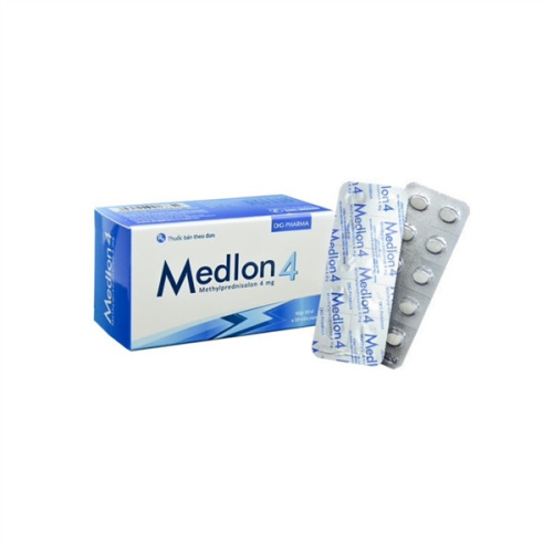 Medlon Methylprednisolon 4mg Dhg (T/216H/100v) (HỘP)