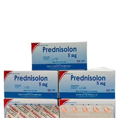 Prednisolon 5mg Armephaco (T/189H/100v)* (HỘP)