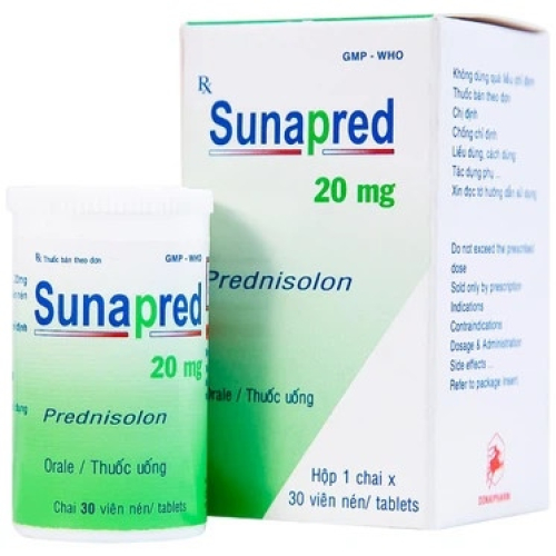 Sunapred 20mg Donaipharma (Chai/30 Viên Nén) (CHAI)