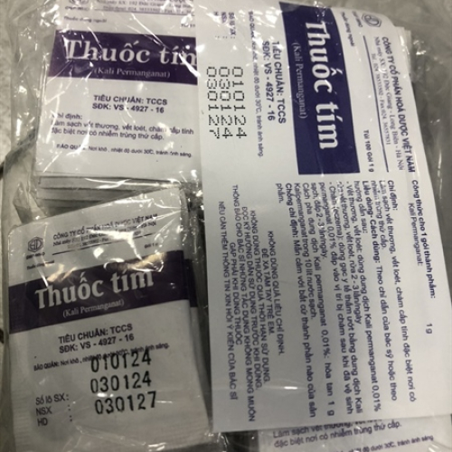 Thuốc Tím Hóa Dược (Túi/100gói) (TÚI)