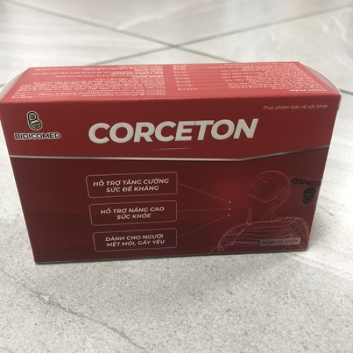 Viên Bổ Dưỡng Tăng Đề Kháng Corceton (H/30v) (HỘP)