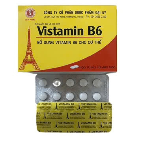 Vistamin b6 đại uy (h/100v) (HỘP)
