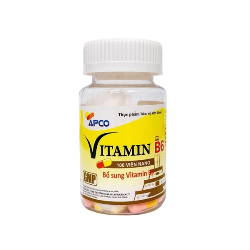 Vitamin B6 Apco (Chai/100 Viên Nang) (CHAI)