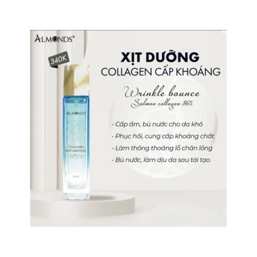 Xịt dưỡng collagen cấp nước (kèm quà tặng)