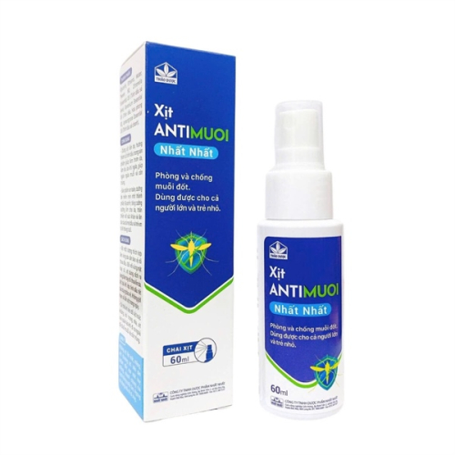 Xịt ngừa muỗi và côn trùng cắn antimuoi nhất nhất (c/60ml) (CHAI)