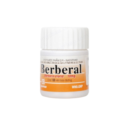 Berberal (Berberin 10mg) Nadyphar (C/120v) (Chai 120 viên)