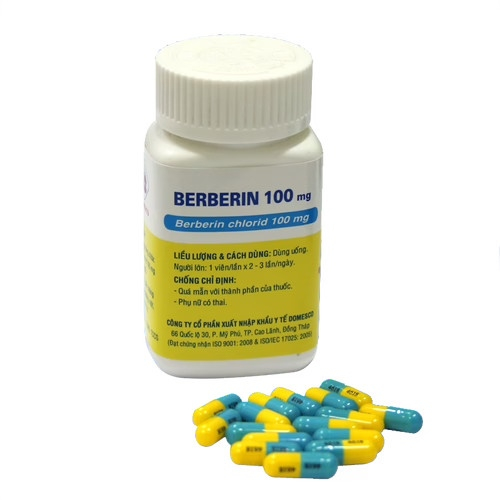Berberin 100mg Cap. Domesco (C/100v) (CHAI)