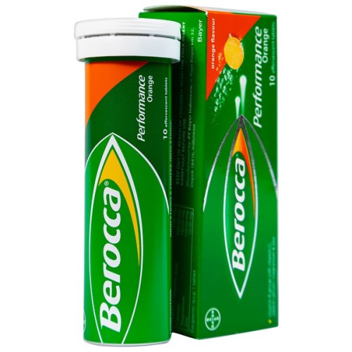 Berocca Performance Orange Vị Cam Bayer (T/10v) (TUÝP)