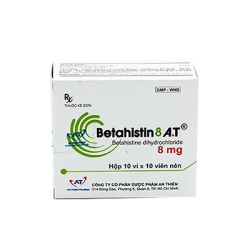 Betahistin 8mg A.T An Thiên (H/100v) (HỘP)