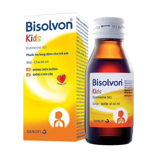 Bisolvon Kids Bromhexin 4mg/5ml Sanofi (C/60ml) (CHAI)