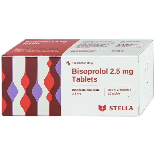 Bisoprolol 2.5mg Stella (Hộp/30 Viên Nén) (HỘP)