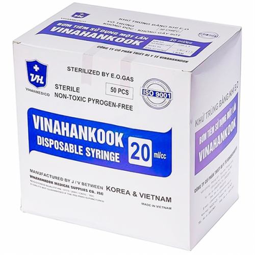 Bơm tiêm 20cc Vinahankook H/50 cái (HỘP)