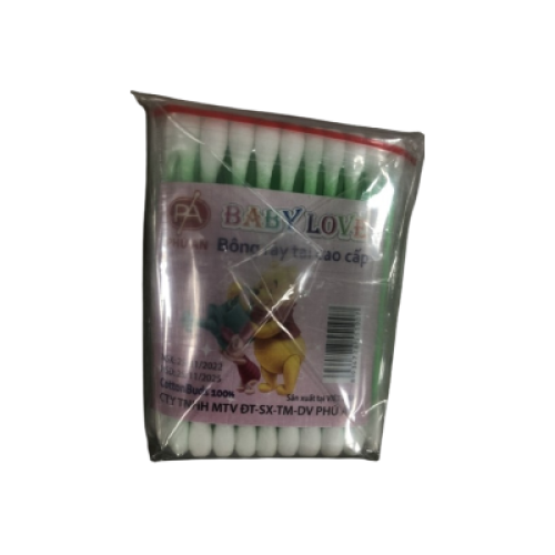 Bông Ráy Tai Baby Love Phú An (Lốc/12Gói)(Lớn) (LỐC)