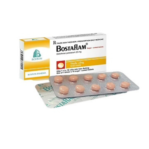Bostaflam Diclofenac 25mg Boston (H/10v) (HỘP)