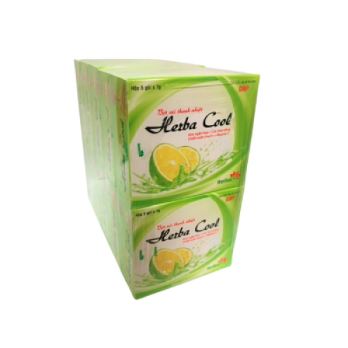 Bột Sủi Thanh Nhiệt Herba Cool (Lốc/10h/5g) (Xanh) (HỘP)