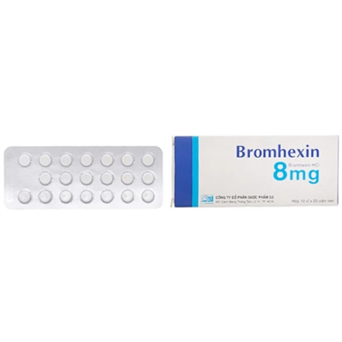 Bromhexin 8mg F.T.Pharma (H/200v) (HỘP)