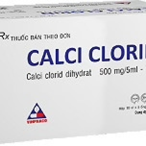 Calci Clorid 500mg Vinphaco (Hộp/50ống/5ml) (HỘP)