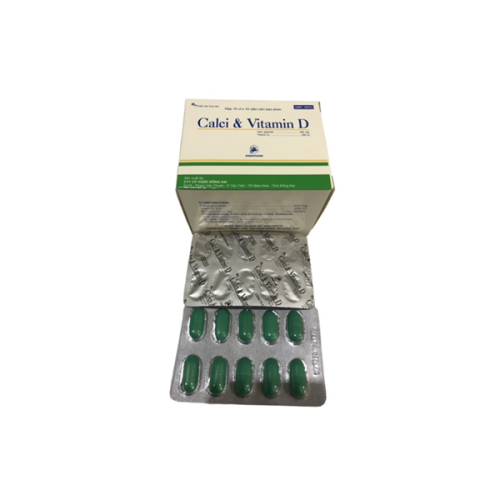 Calci Vitamin D Donaipharm (H/100v) (HỘP)