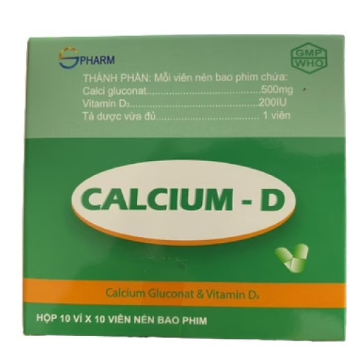 Calcium D S.Pharm (H/100v) (T/110H) (HỘP)