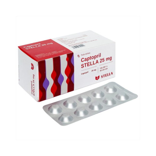 Captopril 25mg Stella (H/100v) (HỘP)