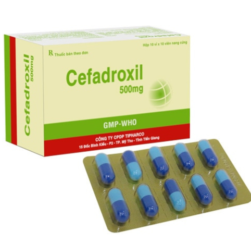 Cefadroxil 500mg - Tipharco(H/100V)* (HỘP)
