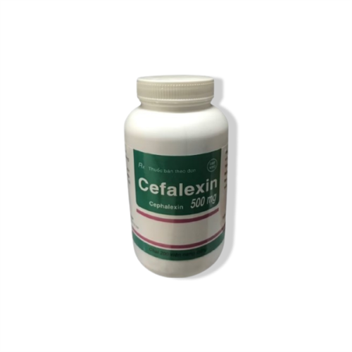 Cefalexin (cephalexin 500mg) Trà Vinh C/200v (CHAI)