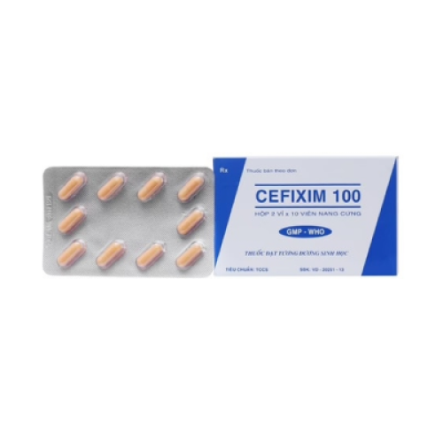 Cefixim 100mg Cap Tipharco (H/20v) (HỘP)