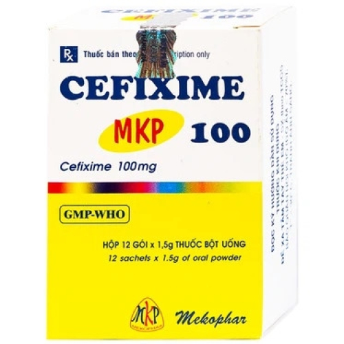 Cefixime Mekophar 100(H/12 gói)* (HỘP)