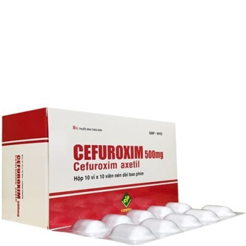 Cefuroxim 500mg Vidipha (t/56H/100v) (Hộp)