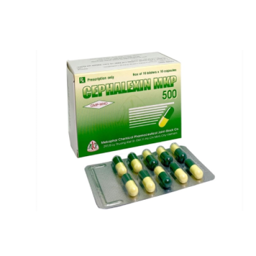 Cephalexin 500mg Mekophar (H/100v) (HỘP)