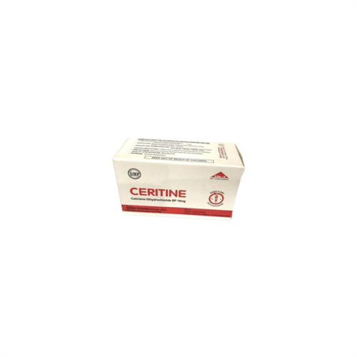 Ceritine (cetirizine 10mg) Ammed Pharmco (H/100v) (HỘP)