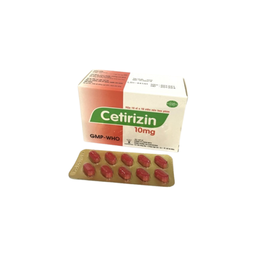 Cetirizin 10mg Cophavina H/100v (đỏ dài) (HỘP)