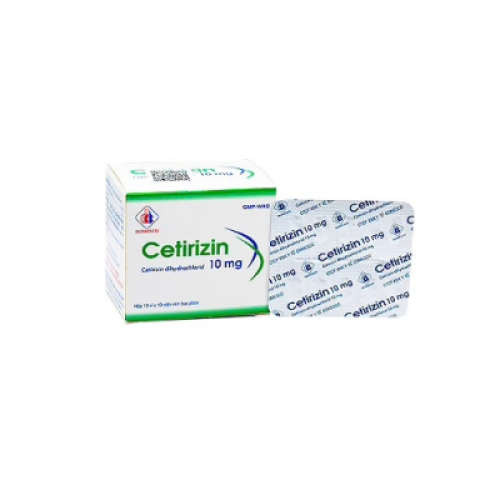 Cetirizin 10mg Domesco (H/100v) (HỘP)