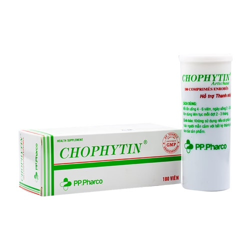 Chophytin Pp.Pharco (C/180v) (Hộp 1 chai/180 viên)