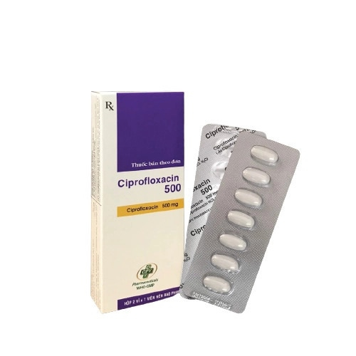 Ciprofloxacin 500mg Opv (T/192H/14v) (HỘP)