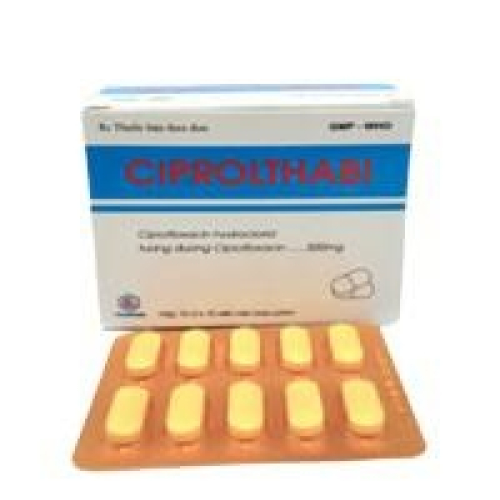 Ciprolthabi (Ciprofloxacin 500mg) Thaibiphar (H/100v) (HỘP)