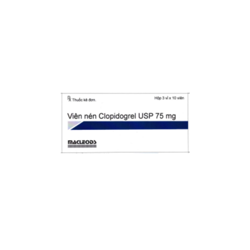 Clopidogrel tablets USP 75mg INDIA(H/30) (HỘP)