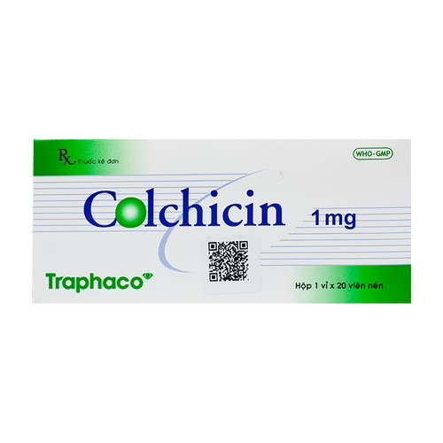 Colchicin 1mg Traphaco (H/20v) (HỘP)