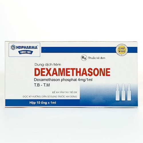 Dexamethasone 4mg/1ml Hd Pharma (H/10o/1ml) (HỘP)