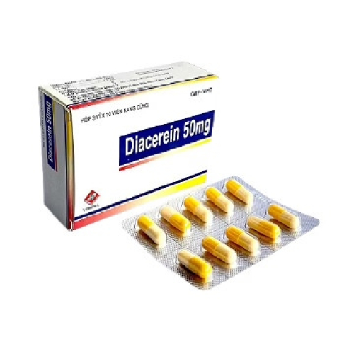 Diacerein 50mg Vidipha (H/30v) (HỘP)