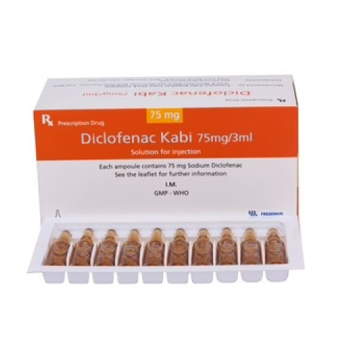 Diclofenac Kabi 75mg/3ml (H/50o/3ml) (HỘP)
