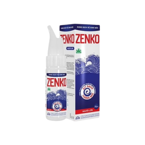 Dung Dịch Vệ Sinh Mũi Zenko Người Lớn Nhất Nhất (C/75ml)(TT) (CHAI)