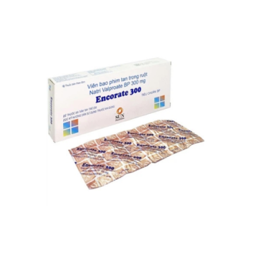Encorate Valproate 300mg Sunpharma (H/50v) (HỘP)