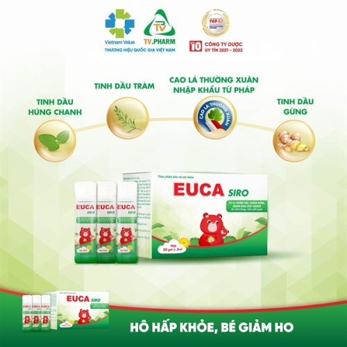 Euca Siro (T/60Hôp/20 gói x 5ml) Trà Vinh (HỘP)