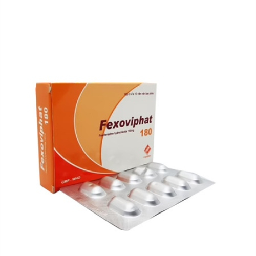 Fexoviphat Fexofenadine Hydrocloride 180mg Vidipha (H/30v) (HỘP)