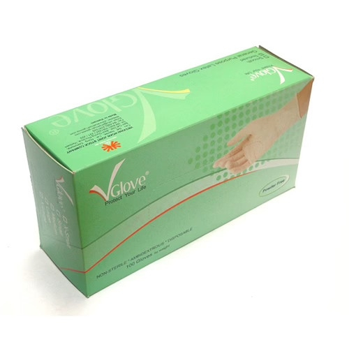 Găng Tay Y Tế Không Bột Size S Vglove Khải Hoàn (T/10H/100c) (HỘP)